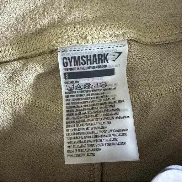 Gymshark Leggings True Texture Washed Khaki High Size Small - Picture 4 of 8
